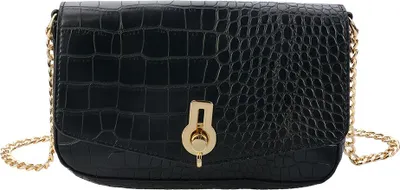 Produktbild von Clayre & Eef Damenhandtasche 22x5x12 cm Schwarz Kunststoff