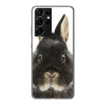 Produktbild von MuchoWow® Handyhülle Schutzhülle Hülle für Samsung Galaxy S21 Ultra Kaninchen - Haustiere - Fell Silikon Softcase Handy Hülle - Mobiltelefon