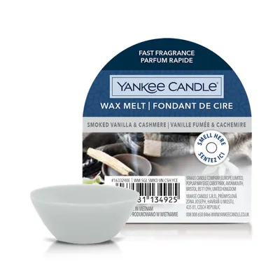 Immagine prodotto di Yankee Candle SMOKED VANILLA & CASHMERE - cera profumata 22 g