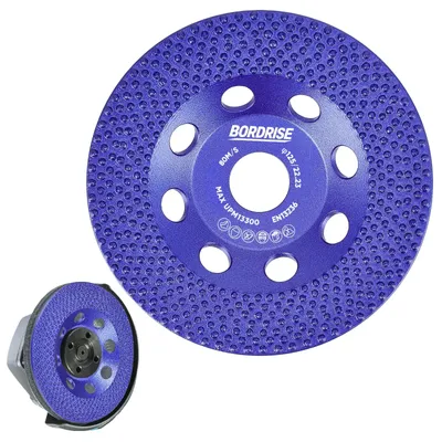 Obrázek produktu pro Diamantový brusný kotouč, 125 mm, odolný proti opotřebení, modrý