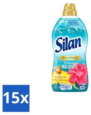 Produktbild von 15 x Silan Aromatherapy Weichspüler Relaxing Maldives mit ätherischen Ölen 1,056 L - Vorteilspackung - 15 Stücke
