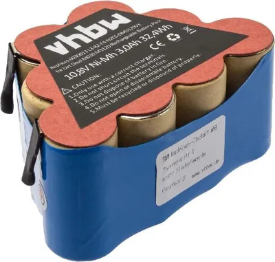 Produktbild von vhbw Akku kompatibel mit Dirt Devil M3120, M030 Staubsauger (3000 mAh, 10,8 V, NiMH)