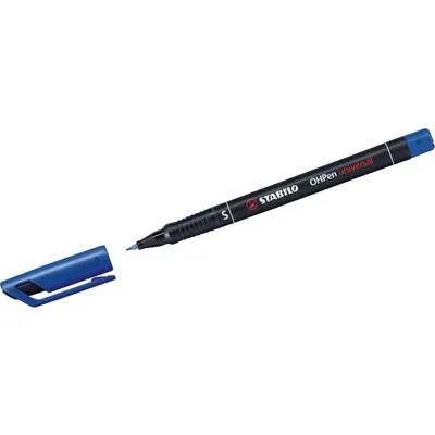 Produktbild von Folienstift - STABILO OHPen universal - permanent superfein - Einzelstift - blau