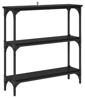 Immagine prodotto di vidaXL Tavolino con ripiano in rovere nero 75 x 22,5 x 75 cm