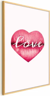 Produktbild von Posterpapier Poster - Loving Lips 60x90 cm Text m-C-0325-ao-a