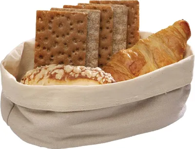 Produktbild von Brottasche aus Baumwolle Hellbeige maschinenwaschbar BxTxH: 25 x 18 x 12 cm