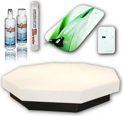 Produktbild von 8-Eck Wasserbett MONO Komplett Set 8eck Achteck 240 cm Komplettpaket Farbe wenge
