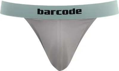 Image de Barcode Berlin - Sous-vêtement String Hommes - Basic Suspender Eros Grey-Mint - 1x Taille L