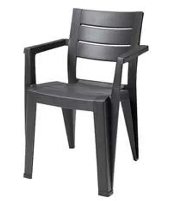 Immagine prodotto di Sedia Da Giardino "Julie" Smooth Finish/Rezolith Graphite - cm.61,5x58,5x79h