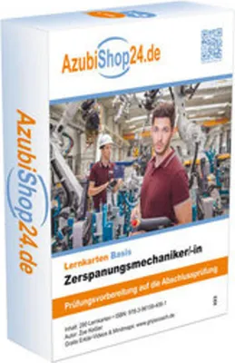 Immagine prodotto di Lernkarten Zerspanungsmechaniker /in Lernkarten Prüfungsvorbereitung
