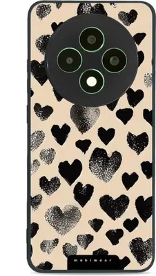 Produktbild von Handyhülle für Oppo Reno 12 F, Mobiwear Glossy Case, Beige Liebe