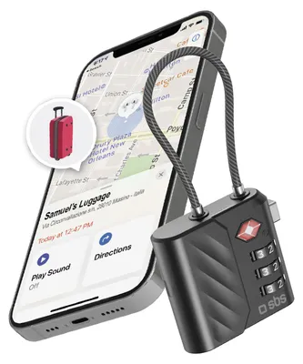 Immagine prodotto di SBS Lucchetto TSA Con Tracker Apple Find My E Google Find Hub Per Valigie
