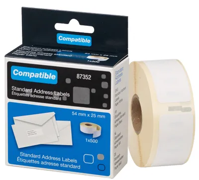 Immagine prodotto di rillstab 87352 etichette in rotolo rillstab, 25 x 54 mm, bianco
