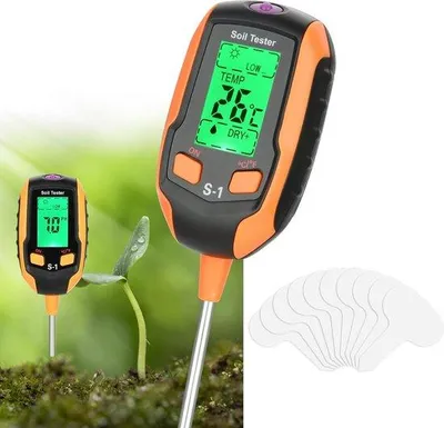 Image de Testeur de pH du sol - Testeur de pH pour le jardin - Testeur de pH de l'eau - Testeur de pH du sol - Testeur de pH du sol - Testeur de pH pour la pelouse - Testeur de pH pour la pelouse - Testeur d'humidité - Testeur d'humidité du sol - Testeur de données du sol