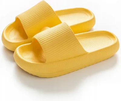 Produktbild von Badeslipper - Badesandalen - Damen - Leichte Schaumstoff- Badeschuhe - Für den Strand - Für das Schwimmbad - Gelb - 36-37