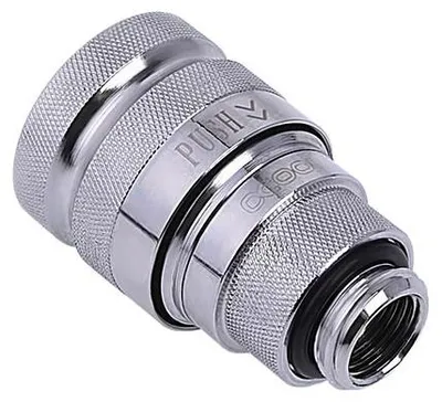 Obrázek produktu pro Alphacool 17439, Spojka, Mosaz, Stříbrná, 1/4", 32 mm, 86 mm