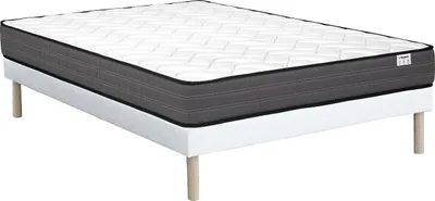 Produktbild von Set 140 x 190 cm Rahmen + Matratze mit Taschenfederkern - AMBRACIE by YSMÉE