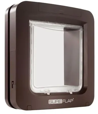 Zdjęcie produktu dla SureFlap SUR101BR, Brązowy, Klapa, Plastik, Kot, Bateria, 281 mm