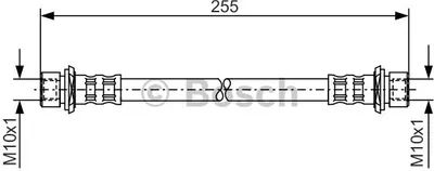 Produktbild von Bosch Bremsschlauch Hinterachse 1 987 476 457