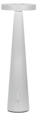 Produktbild von Zafferano Wiederaufladbare Tischlampe Angelina - Kabellos, verstellbarer Kopf, Touch-Steuerung, modernes Design für den Innenbereich - Farbe Hellgrau