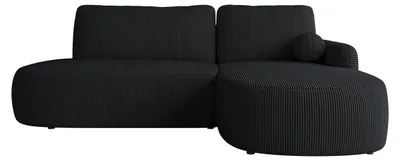 Produktbild von MIRJAN24 Ecksofa Loridu O Cord, mit Schlaffunktion und Bettkasten, L-Form Sofa (Farbe: Poso 135, Ecksofa: Rechts), KI-generiertes Bild