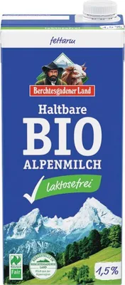 Image de Lait des Alpesdurable 1,5% de matières grasses sans lactose 1L