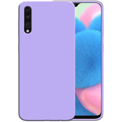 Produktbild von Smartphonica Silikonhülle für Samsung Galaxy A30s / A50 / A50s Hülle mit weicher Innenseite - Lila