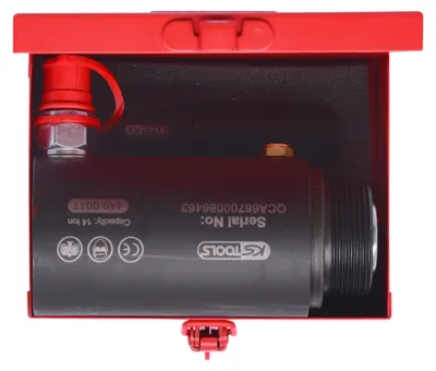 Imagen del producto de KS TOOLS: Cilindro hidráulico para prensa de taller, modelo 440.0015, fabricado en acero para herramientas, peso: 2670g
