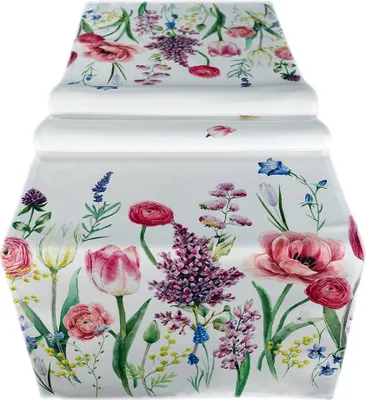 Produktbild von Tischdecke Tischläufer Druck Frühlingswiese Frühling 40 x 140 cm
