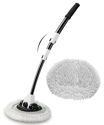 Obrázek produktu pro Teleskopický kartáč na auto - Zakřivený 15° - Otočný 90° - Z mikrovlákna - 59 cm, 85 cm nebo 110 cm