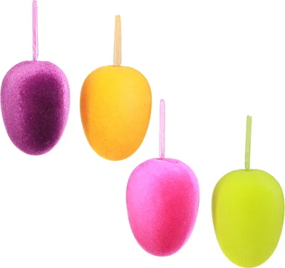 Produktbild von Ostereier Aufhängen Deko 4 Farben 9,5cm 8 St