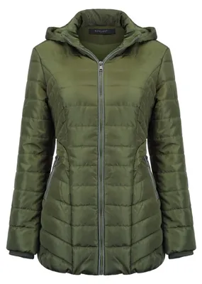 Produktbild von Solidchoice – Damen Daunenjacke mit Kapuze, Farbe Grün, Größe XL