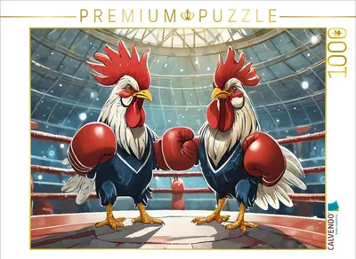 Produktbild von CALVENDO Puzzle Kampfhähne | 1000 Teile Lege-Größe 64x48cm Foto-Puzzle für glückliche Stunden