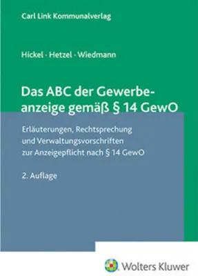 Produktbild von Das ABC der Gewerbeanzeige gemäß § 14 GewO