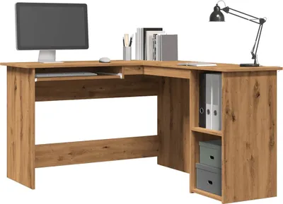 Produktbild von Möbel Eckschreibtisch Artisan-Eiche 120x140x75 cm Holzwerkstoff - Schreibtische 855901
