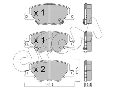 Produktbild von CIFAM Bremsbeläge Satz Vorne Bremsklötze für OPEL INSIGNIA Caravan 822-1177-0