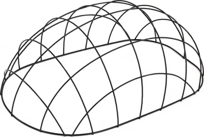 Produktbild von Metallgitter schwarz 53 x 35 cm für Tigana Fahrradkörbe in XL