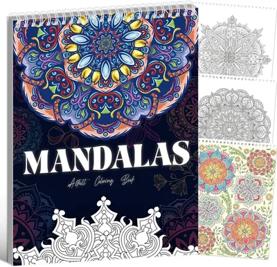 Produktbild von Mandala-Malbuch für Erwachsene, Entspannung für Erwachsene und Stressabbau für Jugendliche