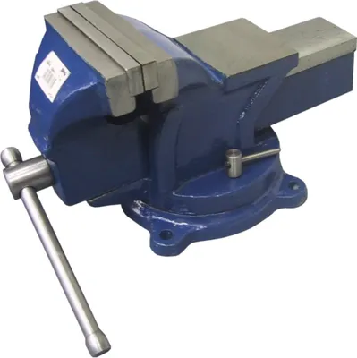 Produktbild von Drehbarer Werkstattschraubstock 125mm Backenbreite, 130mm Backenöffnung, 10 kg