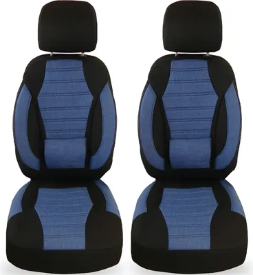 Produktbild von Schonbezüge Sitzbezüge für Skoda Fabia 1 Bj 1999-07 in Schwarz/Blau KT106