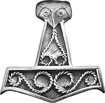 Produktbild von Thors Hammer Schmuck Anhänger 925er Silber - Thorhammer - 35x35mm