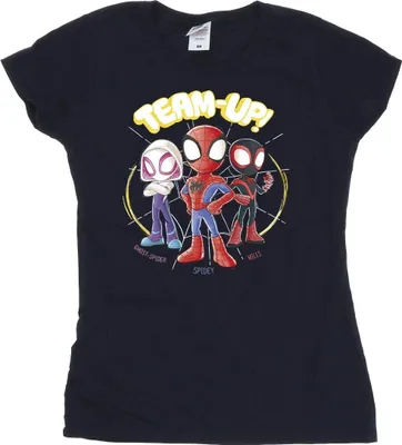 Produktbild von Marvel - "Spidey And His Amazing Friends" T-Shirt für Damen BI39893 (M) (Marineblau)