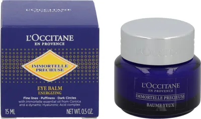 Produktbild von L'Occitane Immortelle Precious, Augenbalsam, Frauen, Antiaugenringe, Anti-Schwellungen, Topf, AQUA/WATER - POLYMETHYL METHACRYLATE - CAPRYLIC/CAPRIC TRIGLYCERIDE - GLYCERIN - MYRETH-3..., Frankreich