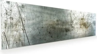 Produktbild von Glasbild 120x40cm in XXL für Wohnzimmer, Schlafzimmer Motiv es Metall