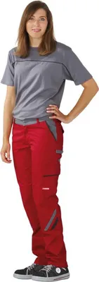 Produktbild von Planam Bundhose Highline Damen Gr. 34 rot/schiefer/schwarz