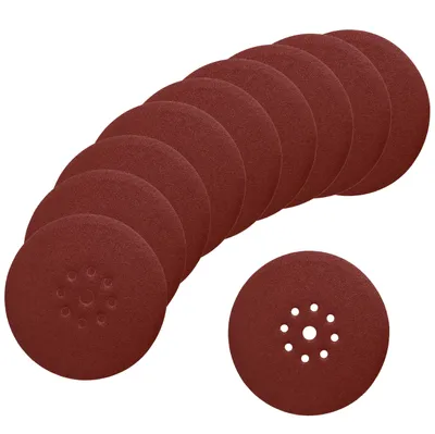 Produktbild von 25x Klett Schleifscheiben Ø 225 mm Trockenbau Schleifpapier Körnung 240 | P240 | K240 für Langhalsschleifer Wandschleifer Deckenschleifer Schleifgiraffe Trockenbauschleifer