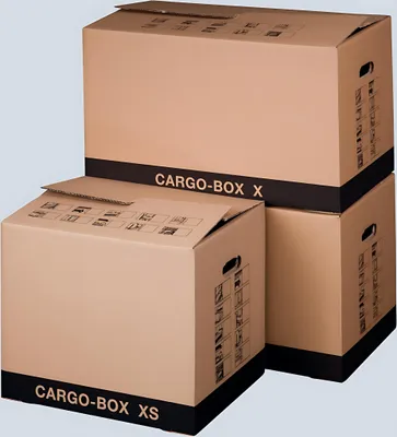 Produktbild von Umzugskarton Cargobox XS braun Innen 455x345x380mm Amaß:465x347x400mm