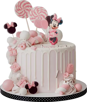 Produktbild von Sweetfanaberia | Zestaw dekoracji do ciast Myszka Miki Mini - 17 sztuk - Ręcznie robione - Jadalne dekoracje do ciast