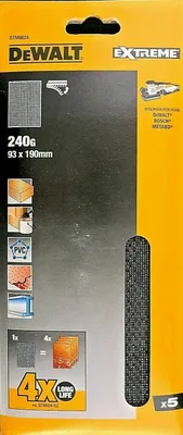 Produktbild von DEWALT Schleifgitter 93x190mm K240 5 Stk DTM8624-QZ