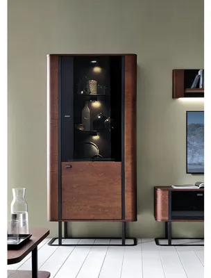 Produktbild von Vitrine Aktenschrank Schrank Vitrinen Büro Wohnzimmer Hochschrank Regal GRW34